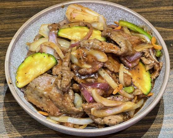 Black pepper fillet steak 黑椒牛肉